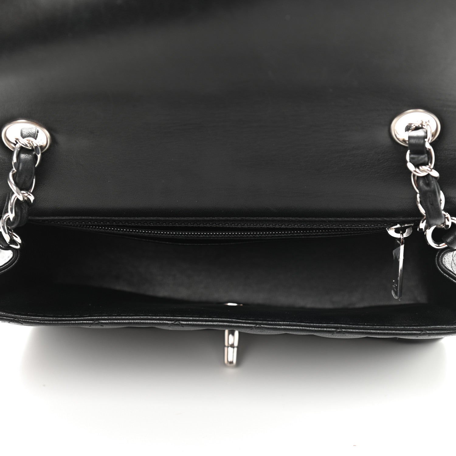 Chanel Lambskin Quilted Mini Rectangular Flap Black 5 of 11