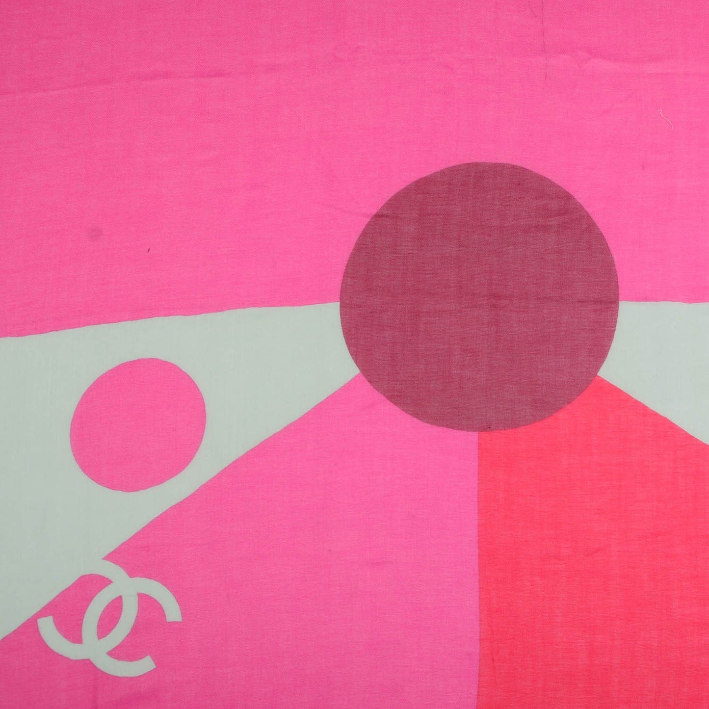 Cotton Cashmere Fringe Stole Fuchsia