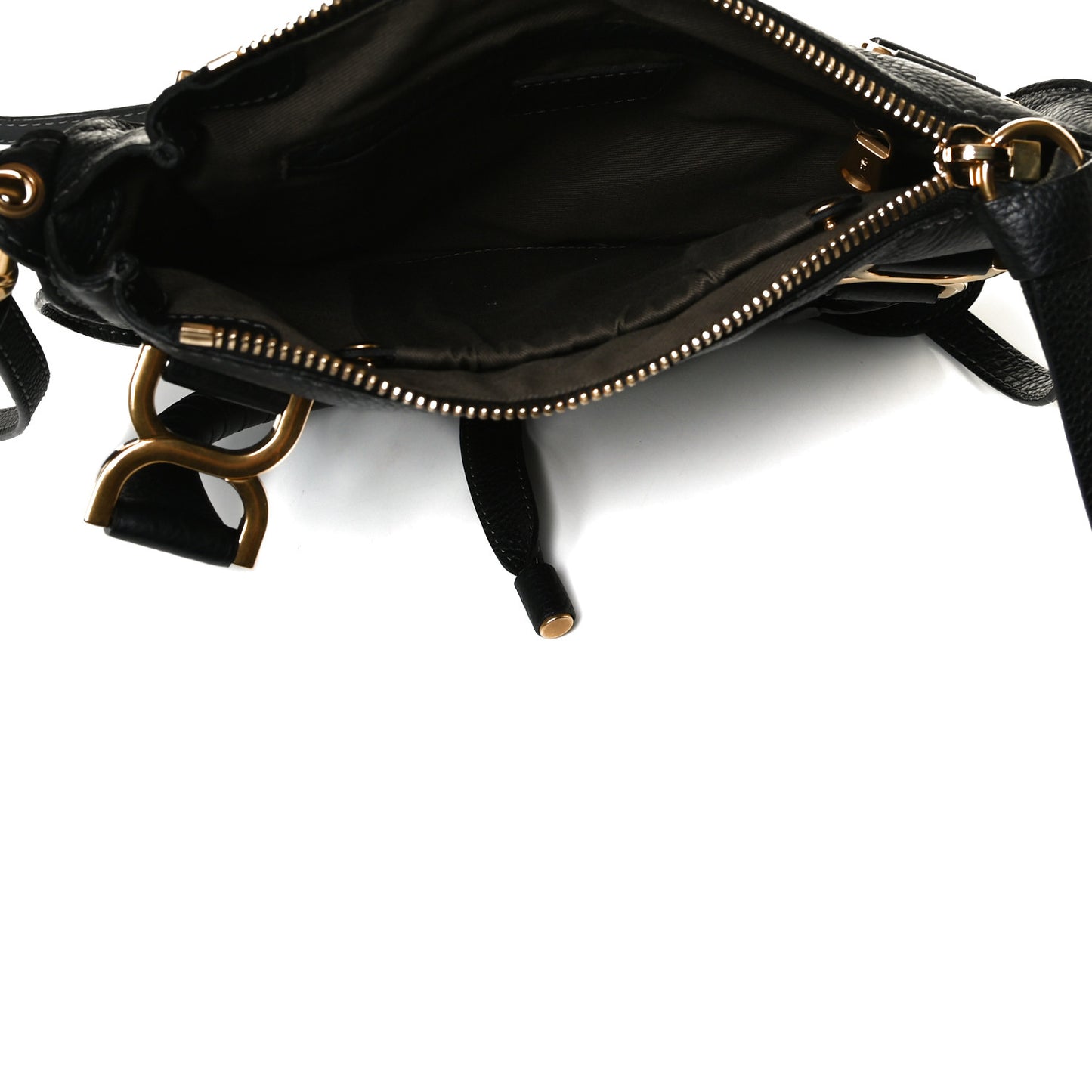 Calfskin Small Marcie Satchel Black