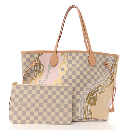 Louis Vuitton Damier Azur Nautical Neverfull MM 3 of 10