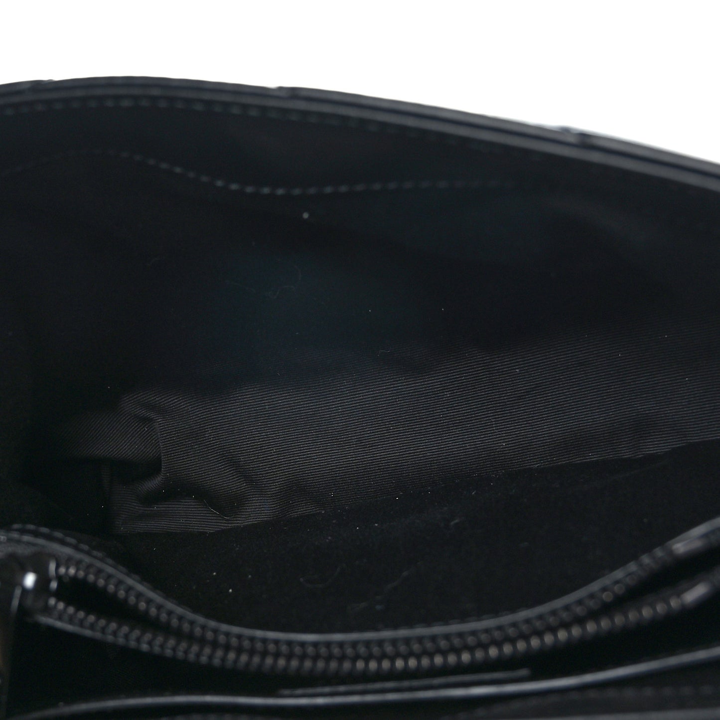 Calfskin Y Quilted Monogram Monochrome Small Loulou Chain Satchel Black