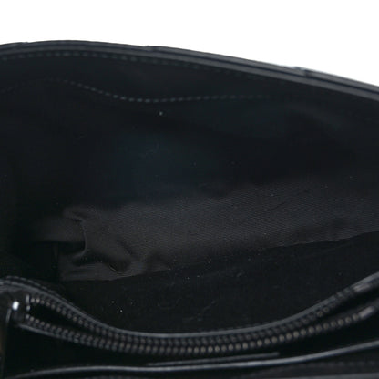 Saint Laurent Calfskin Y Quilted Monogram Monochrome Small Loulou Chain Satchel Black 5 of 9