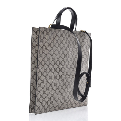 Gucci GG Supreme Monogram L'Aveugle Par Amour Print Vertical Tote Black 4 of 10