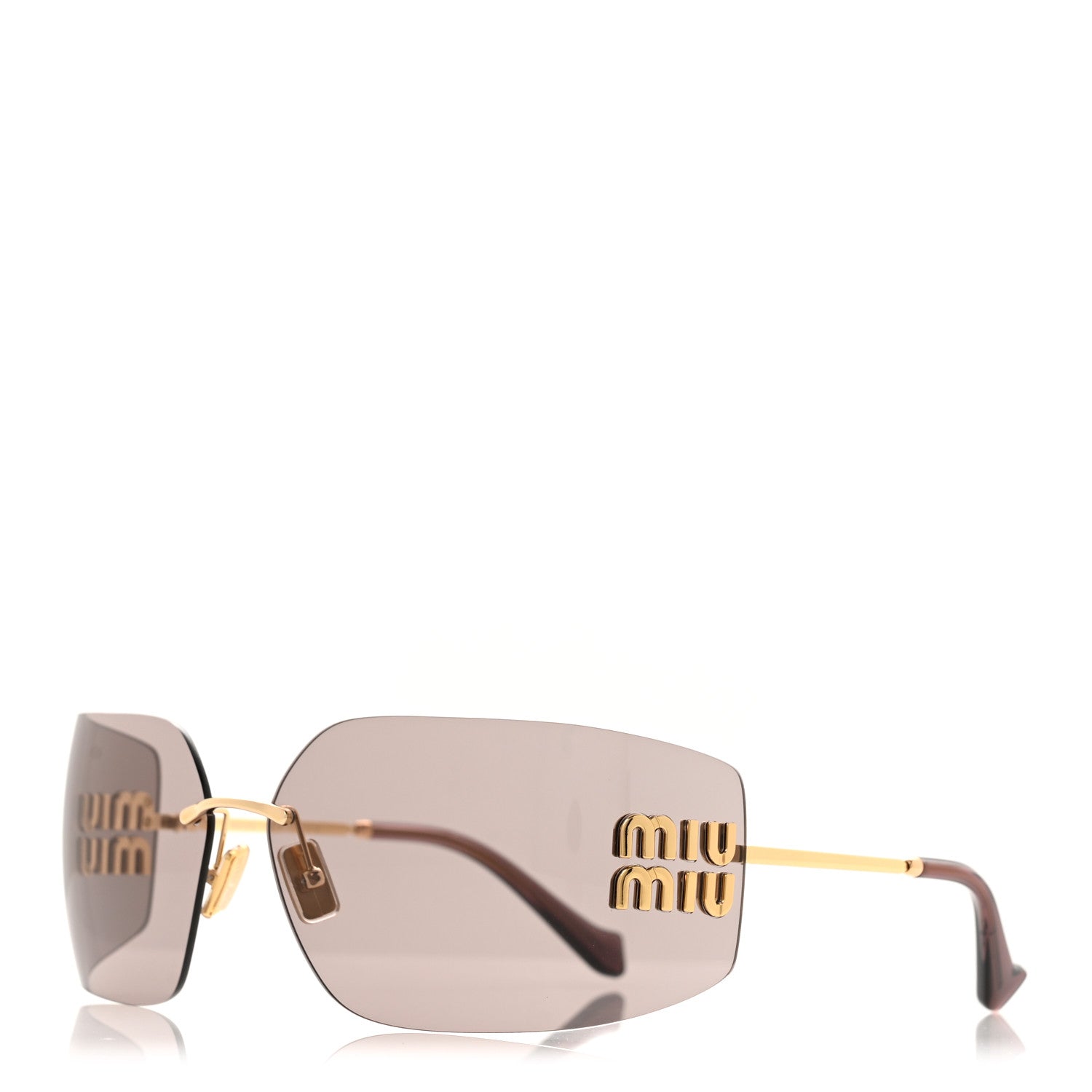 Miu Miu Metal Aube Sunglasses SMU54Y Mauve 1 of 8