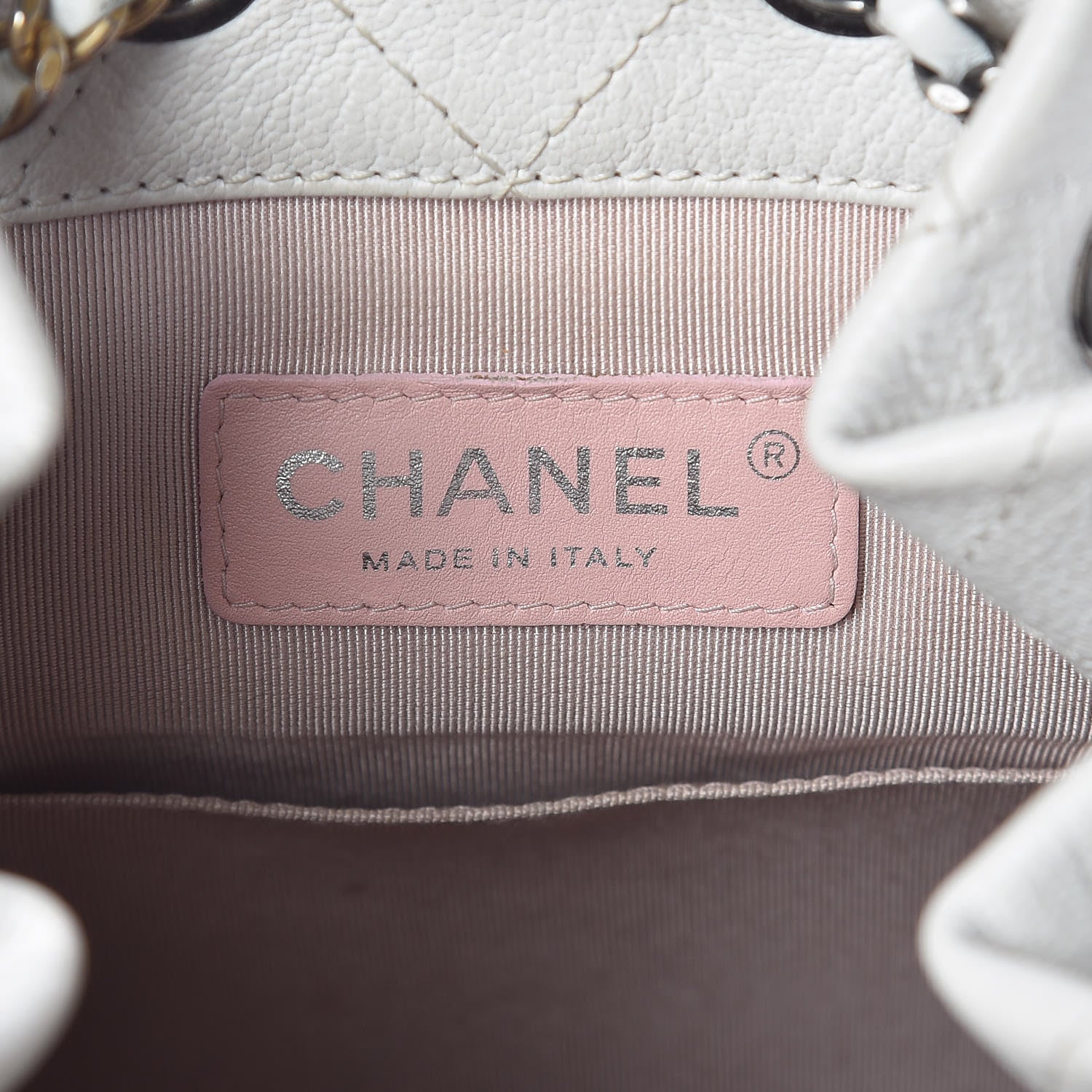 Chanel Patent Goatskin Quilted Small Gabrielle Backpack White 6 of 15