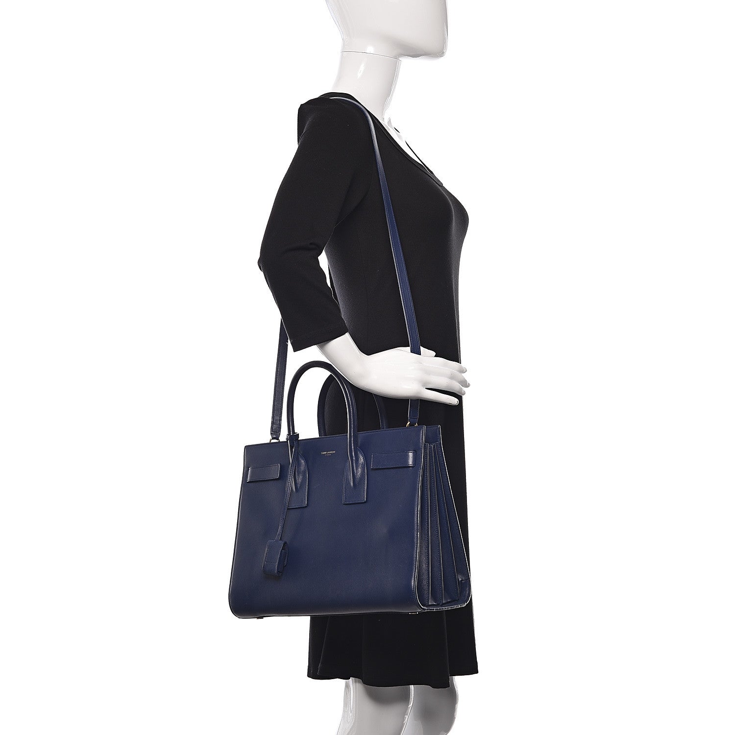 Saint Laurent Calfskin Small Sac De Jour New Marine 2 of 10