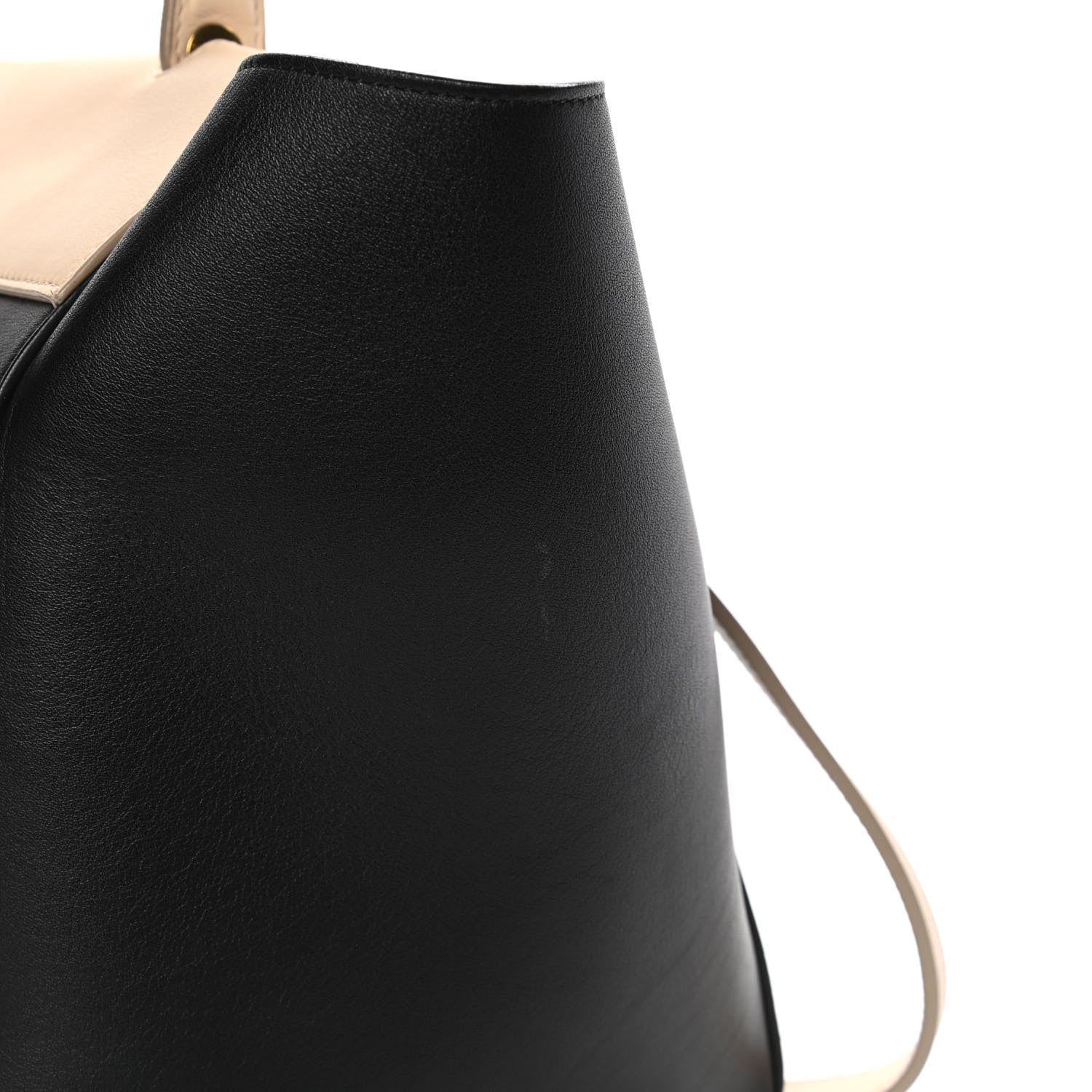 Celine Smooth Calfskin Small Bi-Color Belt Bag Black Cream 14 of 17
