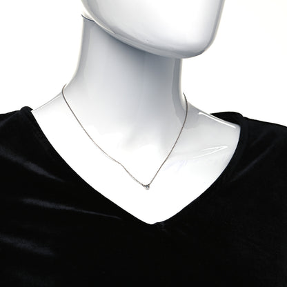 Tiffany Sterling Silver Aquamarine .06ct Elsa Peretti Color by the Yard Pendant Necklace 10 of 10