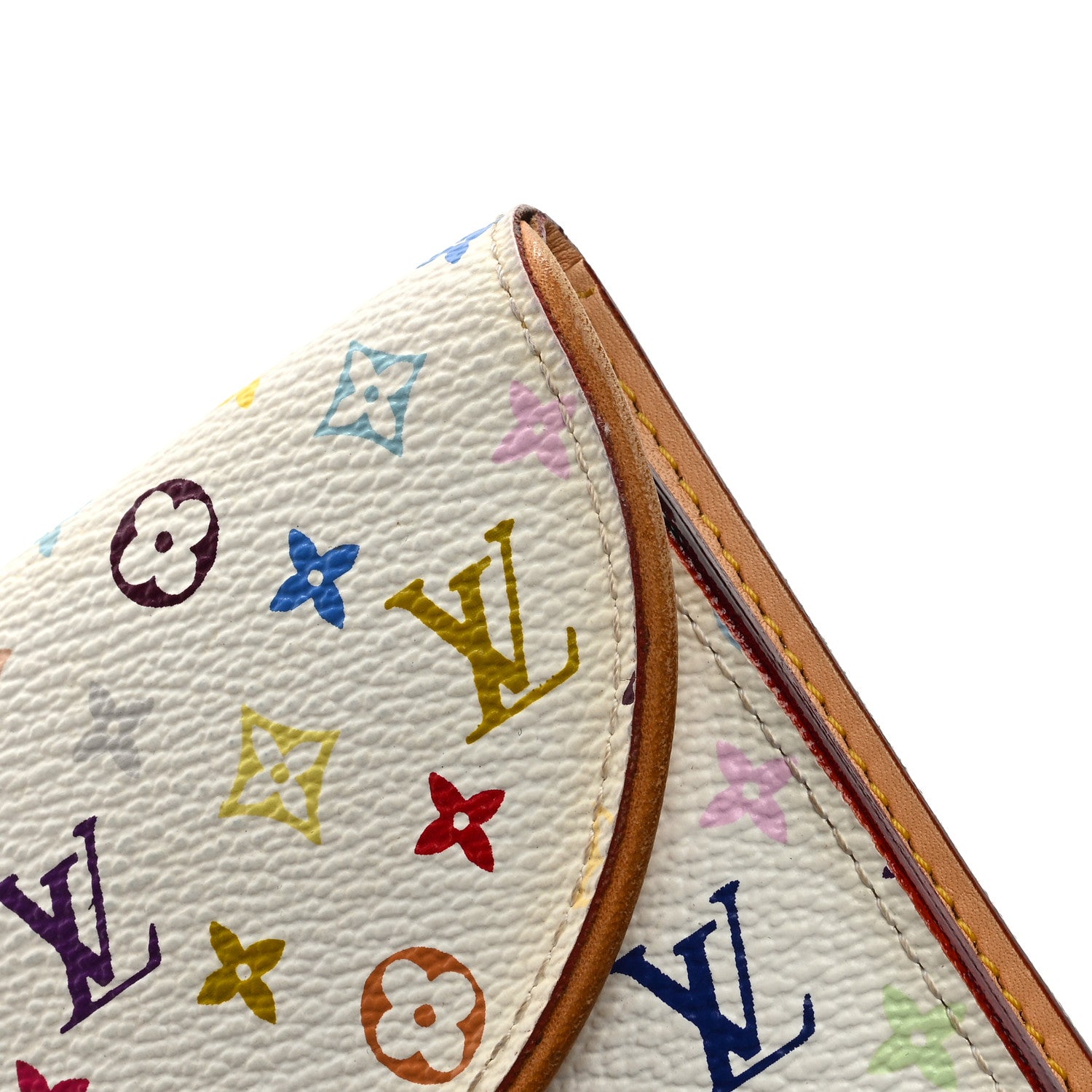 Louis Vuitton Monogram Multicolor Eugenie Wallet White Litchi 8 of 9