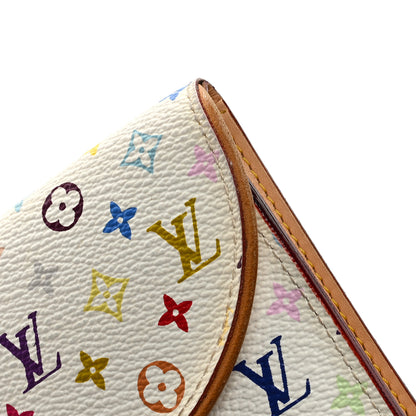Louis Vuitton Monogram Multicolor Eugenie Wallet White Litchi 8 of 9