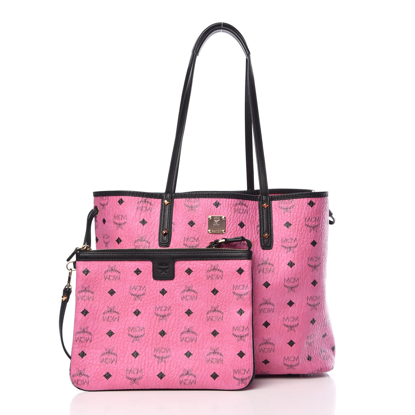 Visetos Medium Liz Reversible Shopper Tote Pink
