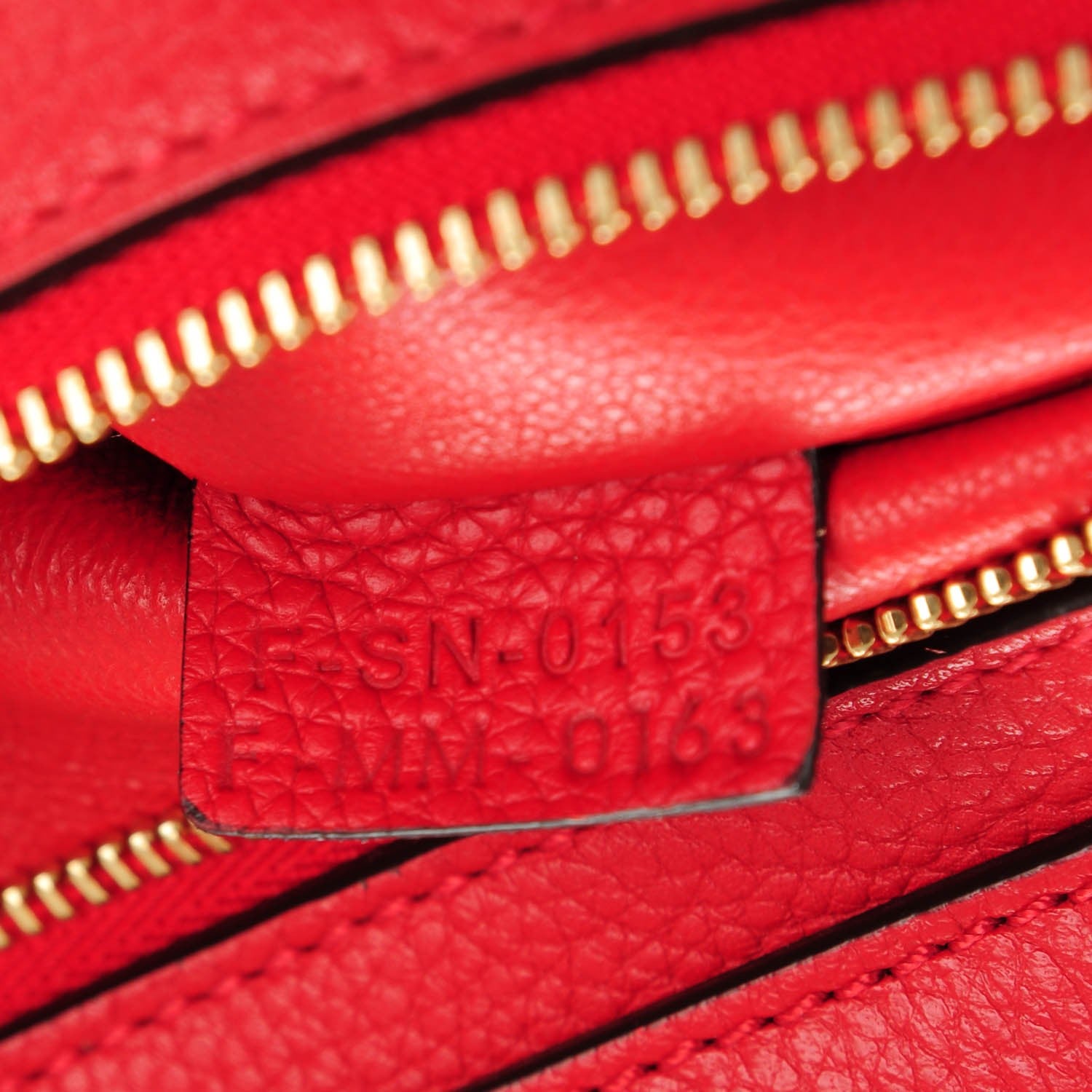 Celine Drummed Calfskin Suede Small Trapeze Coquelicot 7 of 7