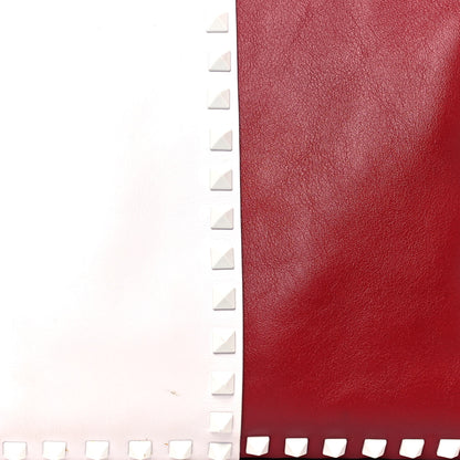 Valentino Garavani Vitello Colorblock Free Rockstud Tote Rosso Valentino White 7 of 16