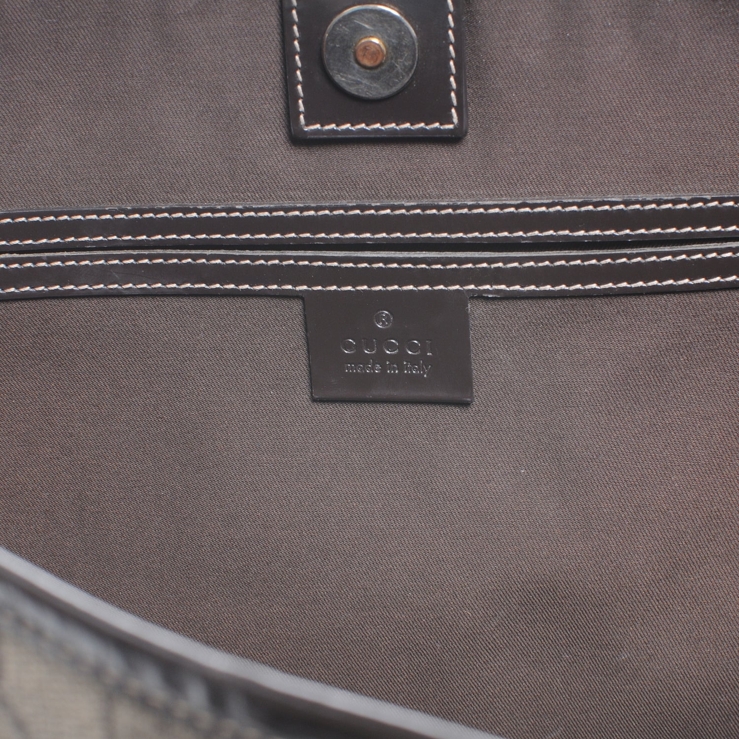 Gucci GG Supreme Monogram Medium Joy Tote Brown 6 of 7