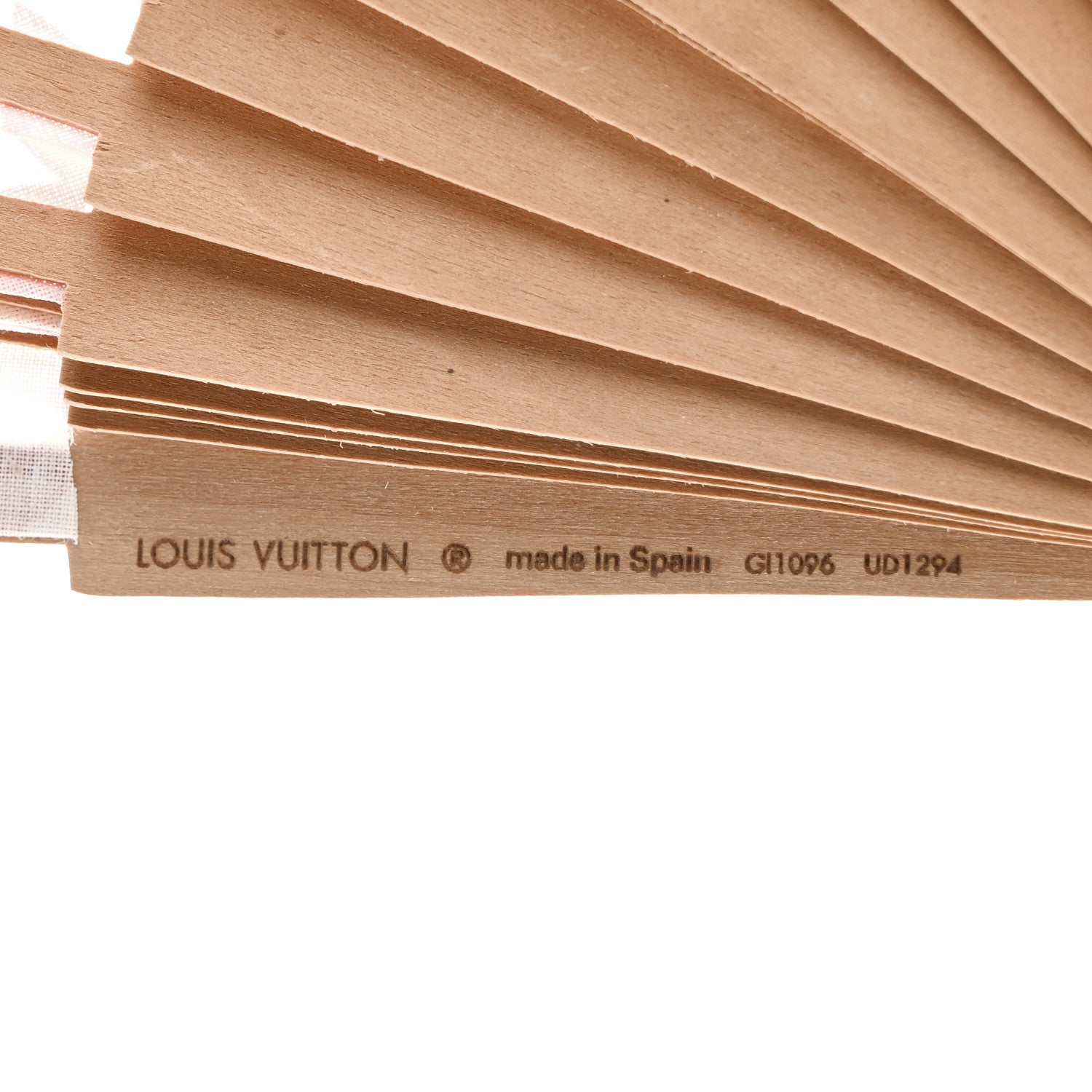Louis Vuitton Wood Cotton Monogram Tiles By The Pool Fan Coral 3 of 4