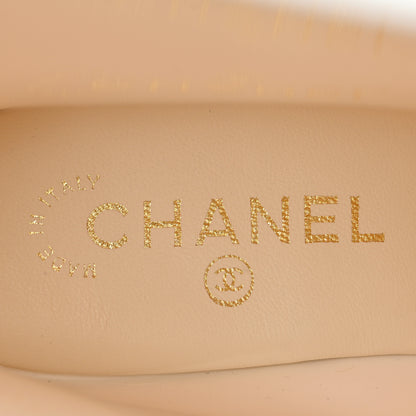 Chanel Rubber Rain Boots 39 Ivory Black 8 of 10