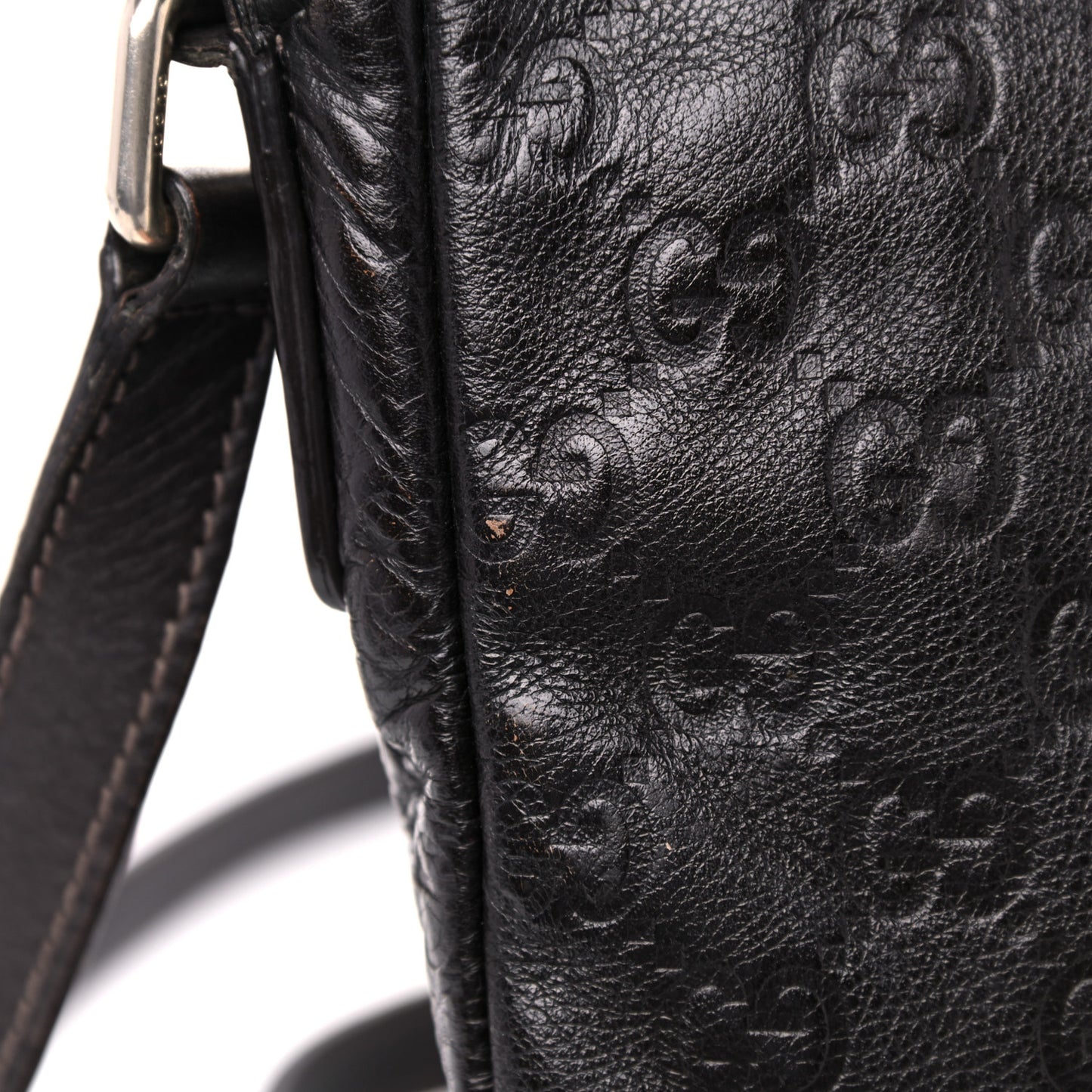 Guccissima Small Flap Messenger Bag Brown