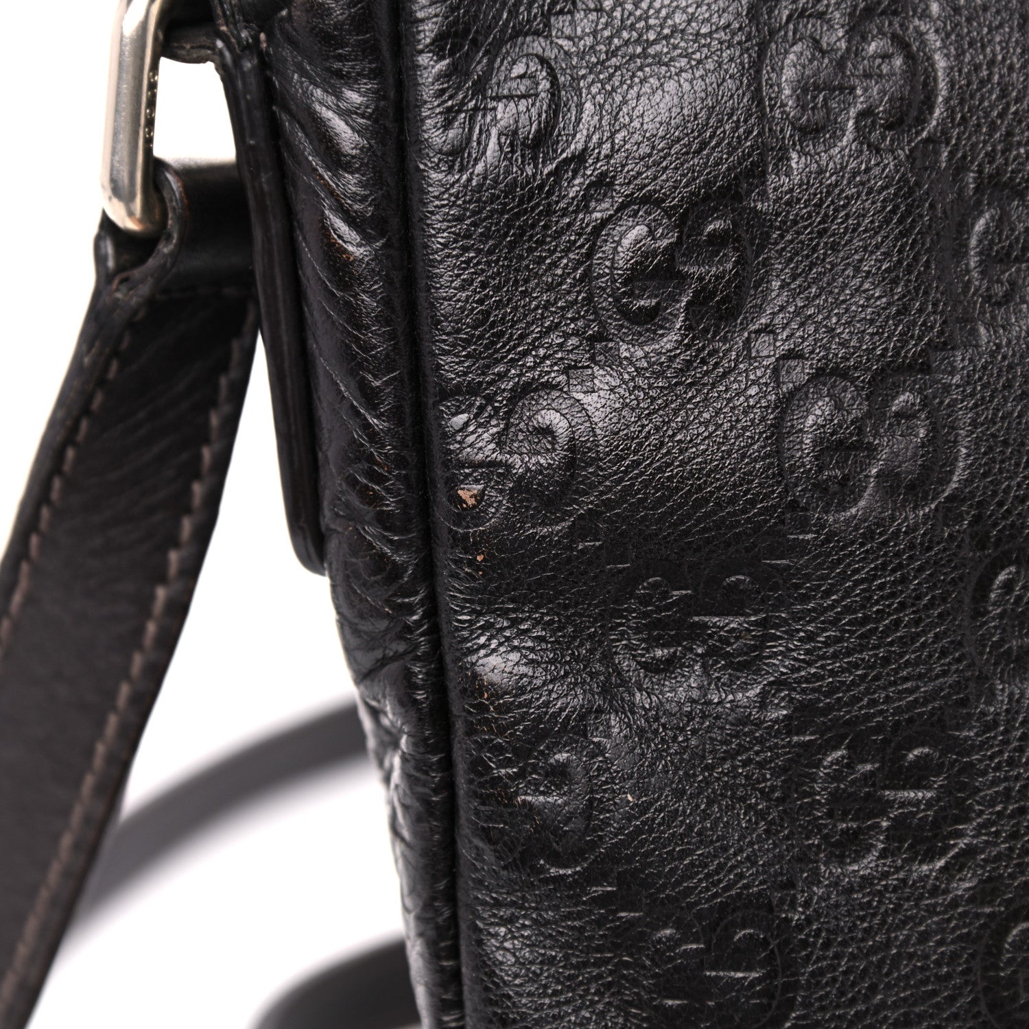 Gucci Guccissima Small Flap Messenger Bag Brown 14 of 21