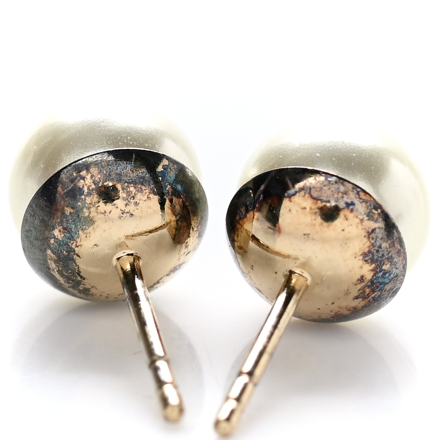 Pearl Mise En Dior Tribal Earrings Gold