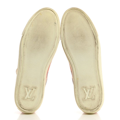 Louis Vuitton Damier Azur Stellar Sneakers 39 Rose Ballerine 5 of 8