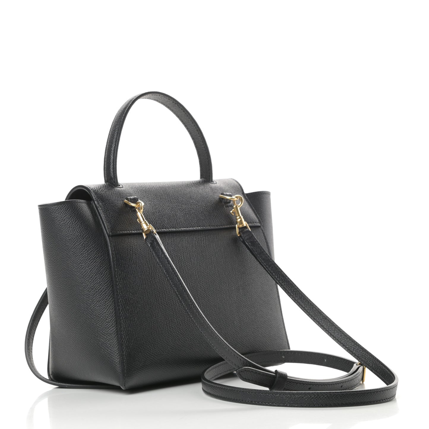 Grained Calfskin Nano Belt Bag Black