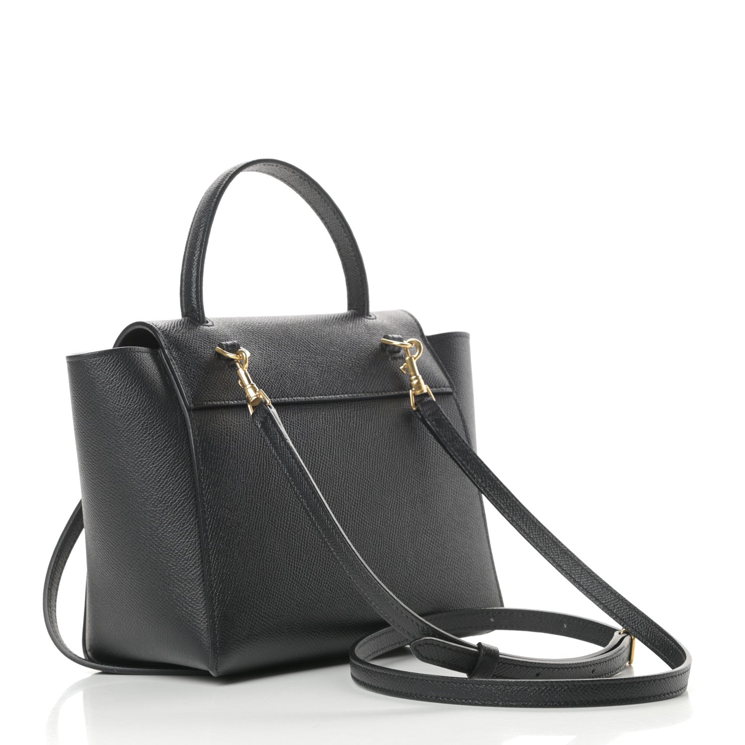 Celine Grained Calfskin Nano Belt Bag Black 3 of 10