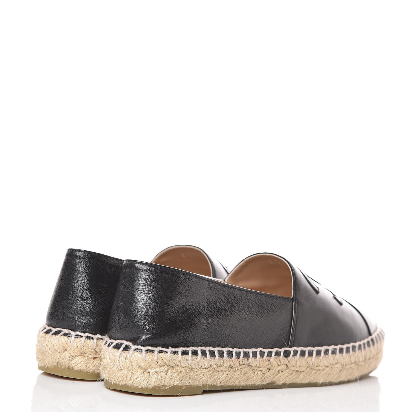 Lambskin CC Espadrilles 37 Black