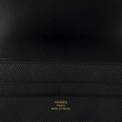 Hermes Epsom Constance Short Wallet Black 7 of 8