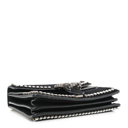 Gucci Suede Crystal Small Dionysus Shoulder Bag Black 4 of 11