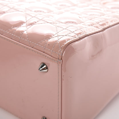 Christian Dior Patent Cannage Medium Lady Dior Rose Clair 20 of 25