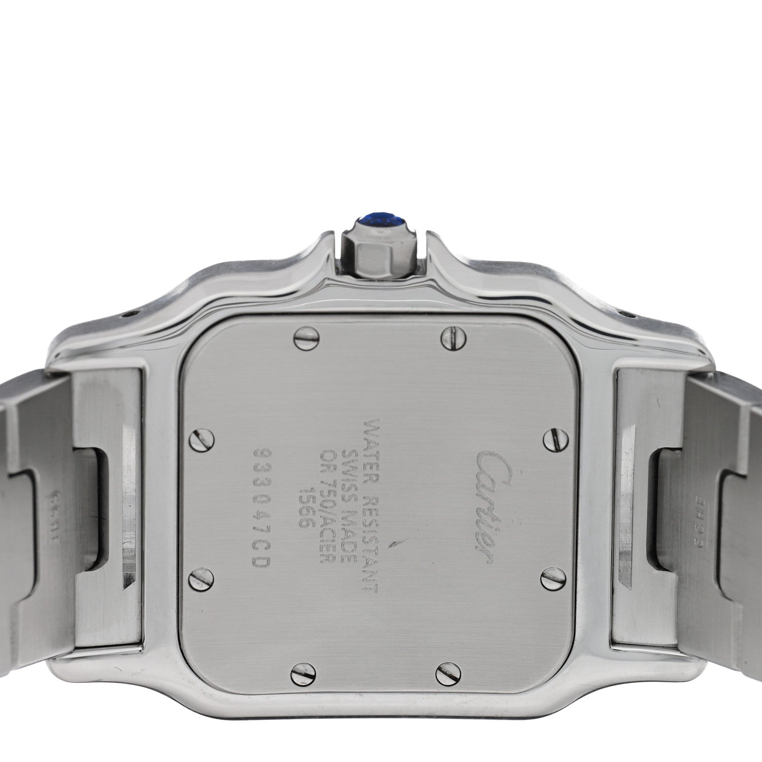 Cartier Stainless Steel 18K Yellow Gold 29mm Santos De Cartier Galbee Quartz Watch 4 of 4