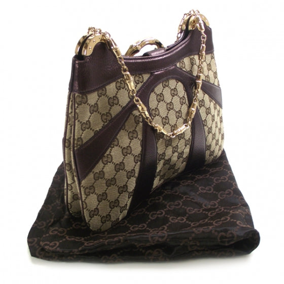 Monogram Bamboo Chain Shoulder Bag