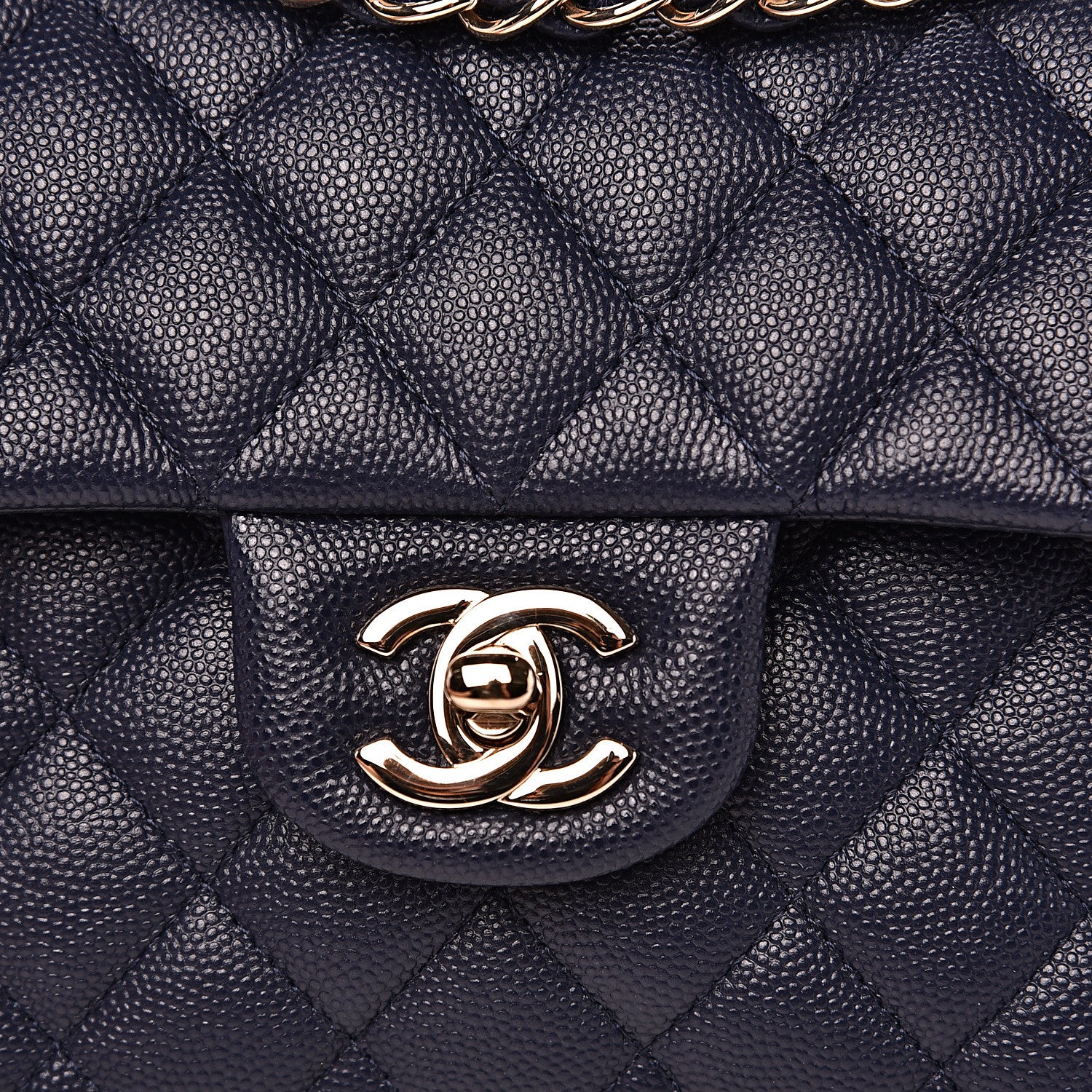 Chanel Caviar Quilted Small Double Flap Navy 7 of 13
