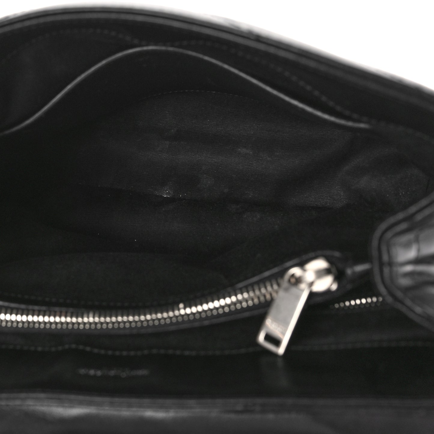 Calfskin Y Quilted Monogram Medium Loulou Satchel Black