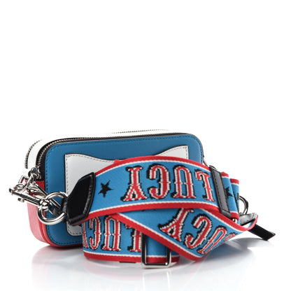 Marc Jacobs X Peanuts Saffiano Small Lucy Snapshot Camera Bag Blue Multi 3 of 10