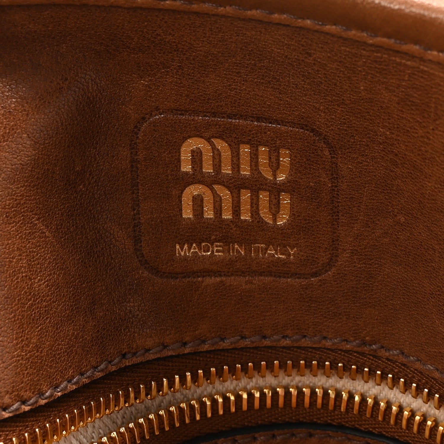 Miu Miu Nappa Aviator Medium Aventure Bag Rovere 6 of 9