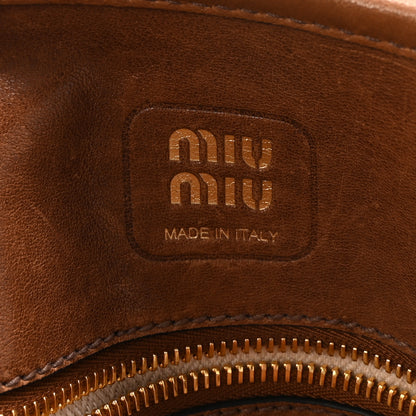 Miu Miu Nappa Aviator Medium Aventure Bag Rovere 6 of 9