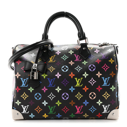 Louis Vuitton LV X TM Monogram Multicolor Speedy Soft 30 Black 1 of 9
