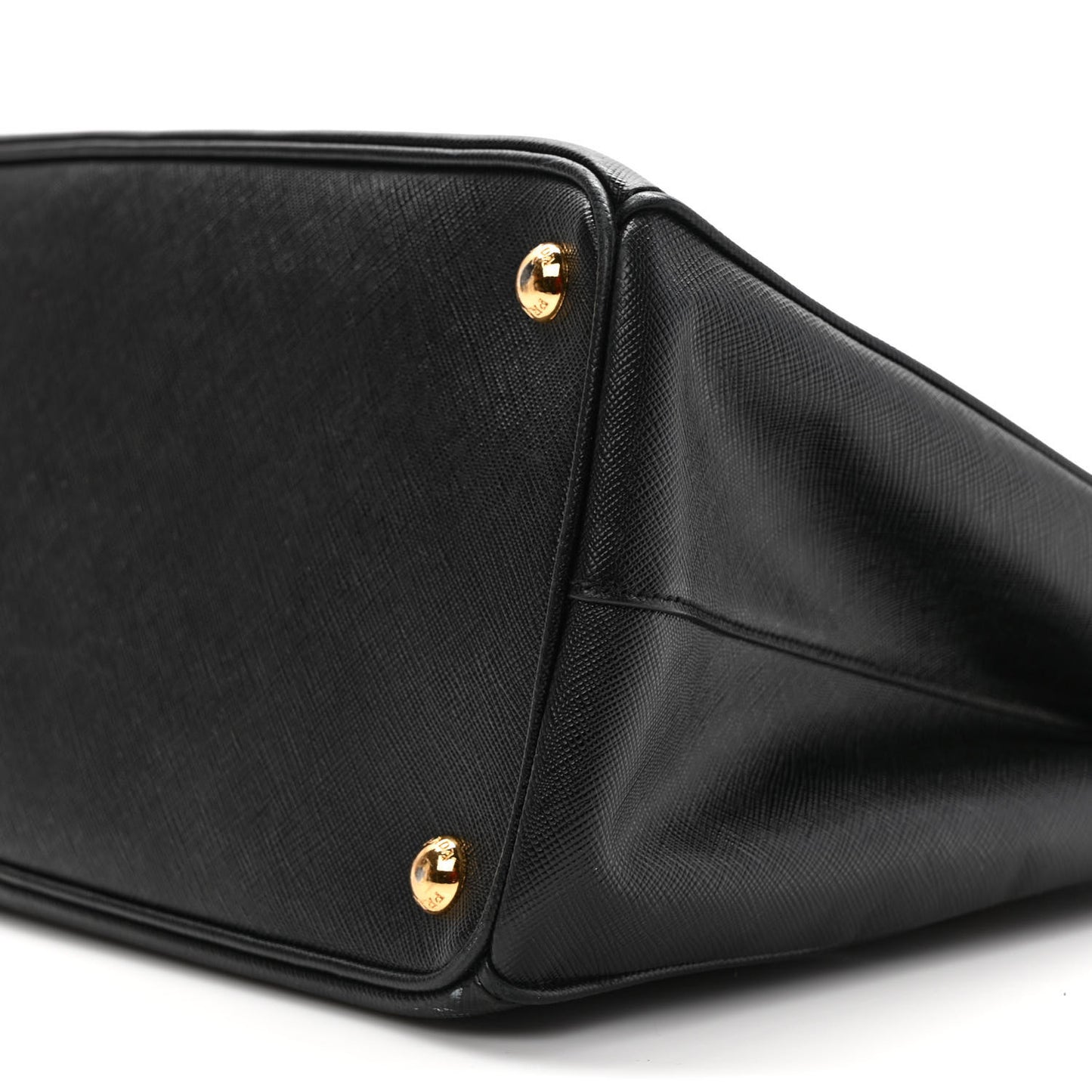 Saffiano Small Galleria Double Zip Tote Black