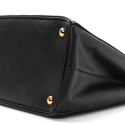 Prada Saffiano Small Galleria Double Zip Tote Black 8 of 8