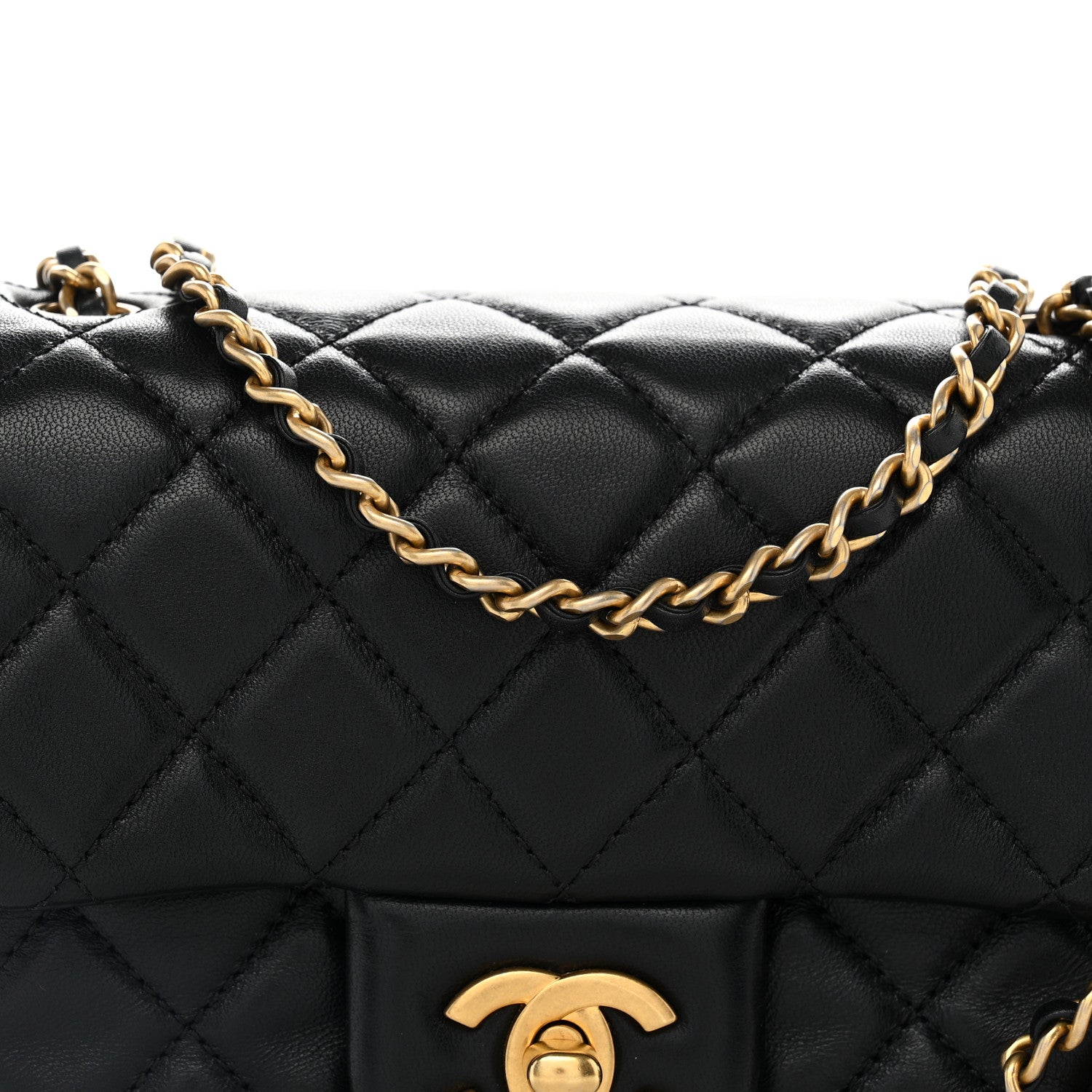 Chanel Lambskin Quilted Mini Pearl Crush Flap Black 8 of 11