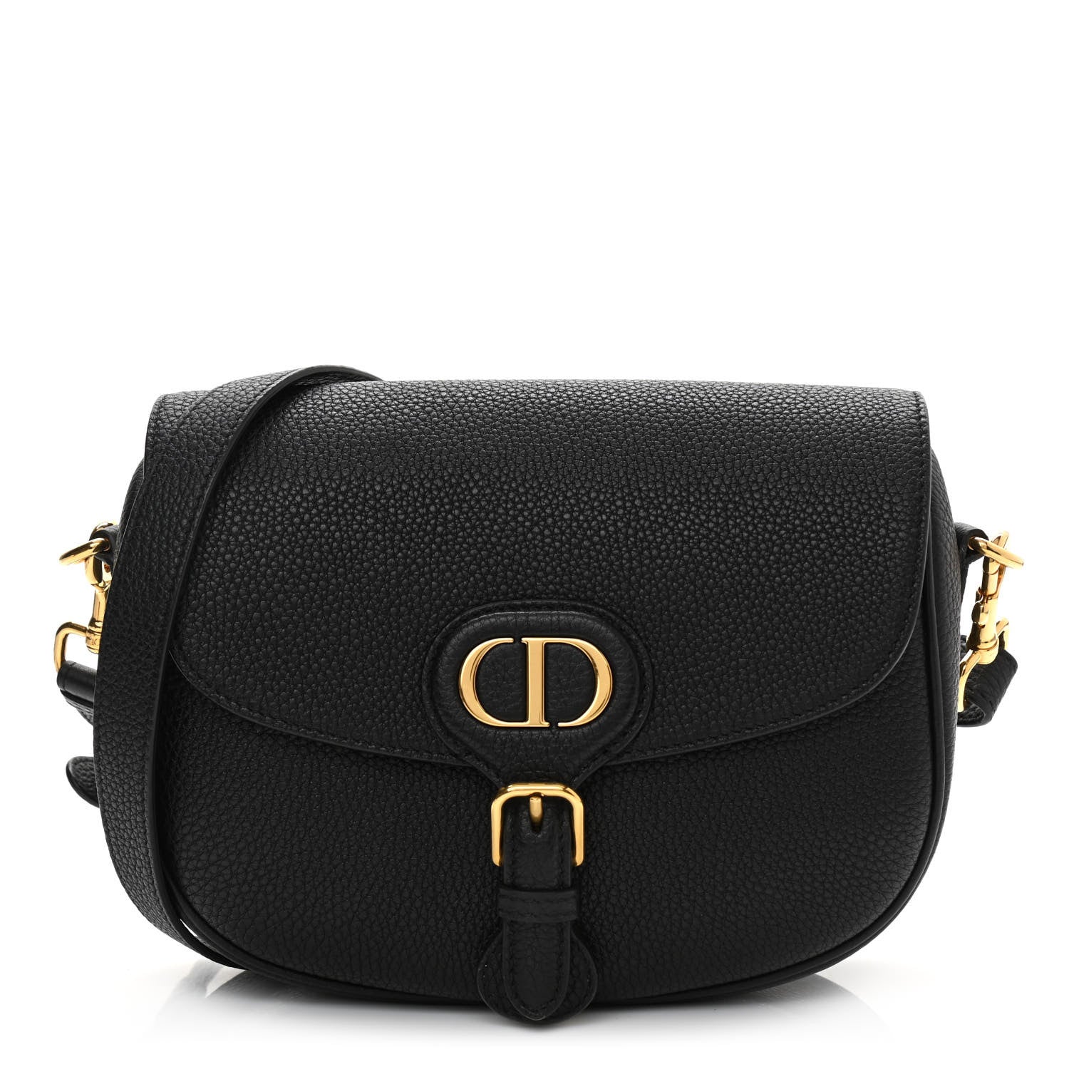 Christian Dior Grained Calfskin Medium Bobby Flap Black 1 of 9