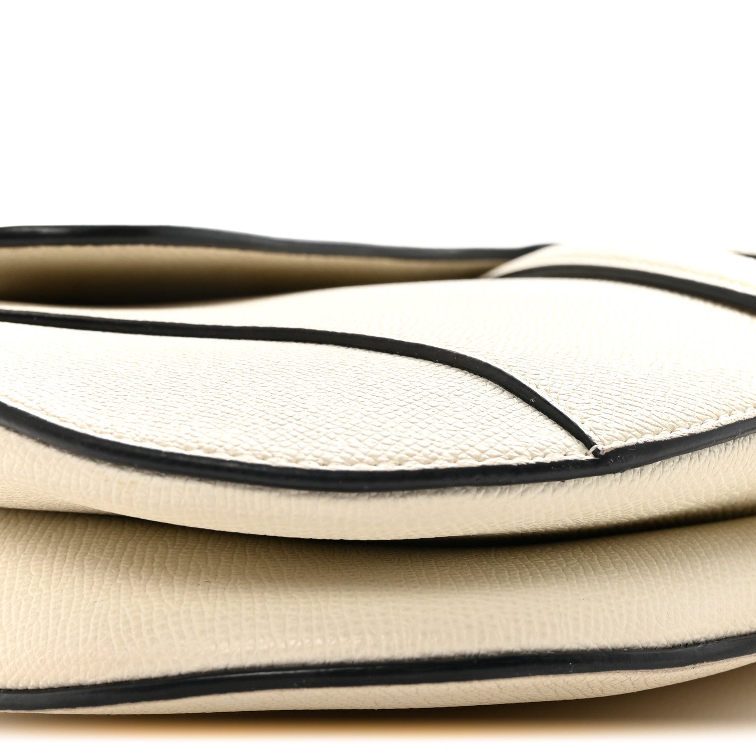Christian Dior Grained Calfskin Saddle Bag With Strap Latte 9 of 11