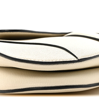 Christian Dior Grained Calfskin Saddle Bag With Strap Latte 9 of 11