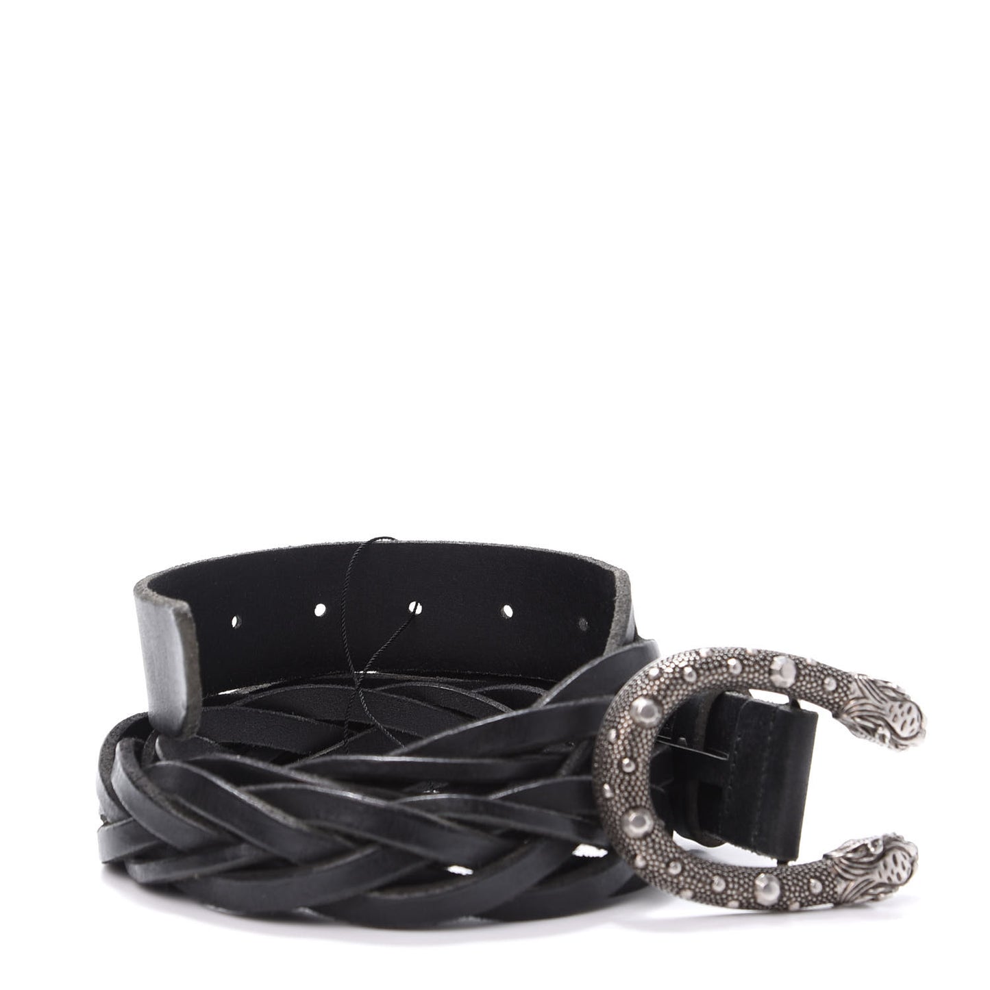 Calfskin Braided Dionysus Belt 95 38 Black