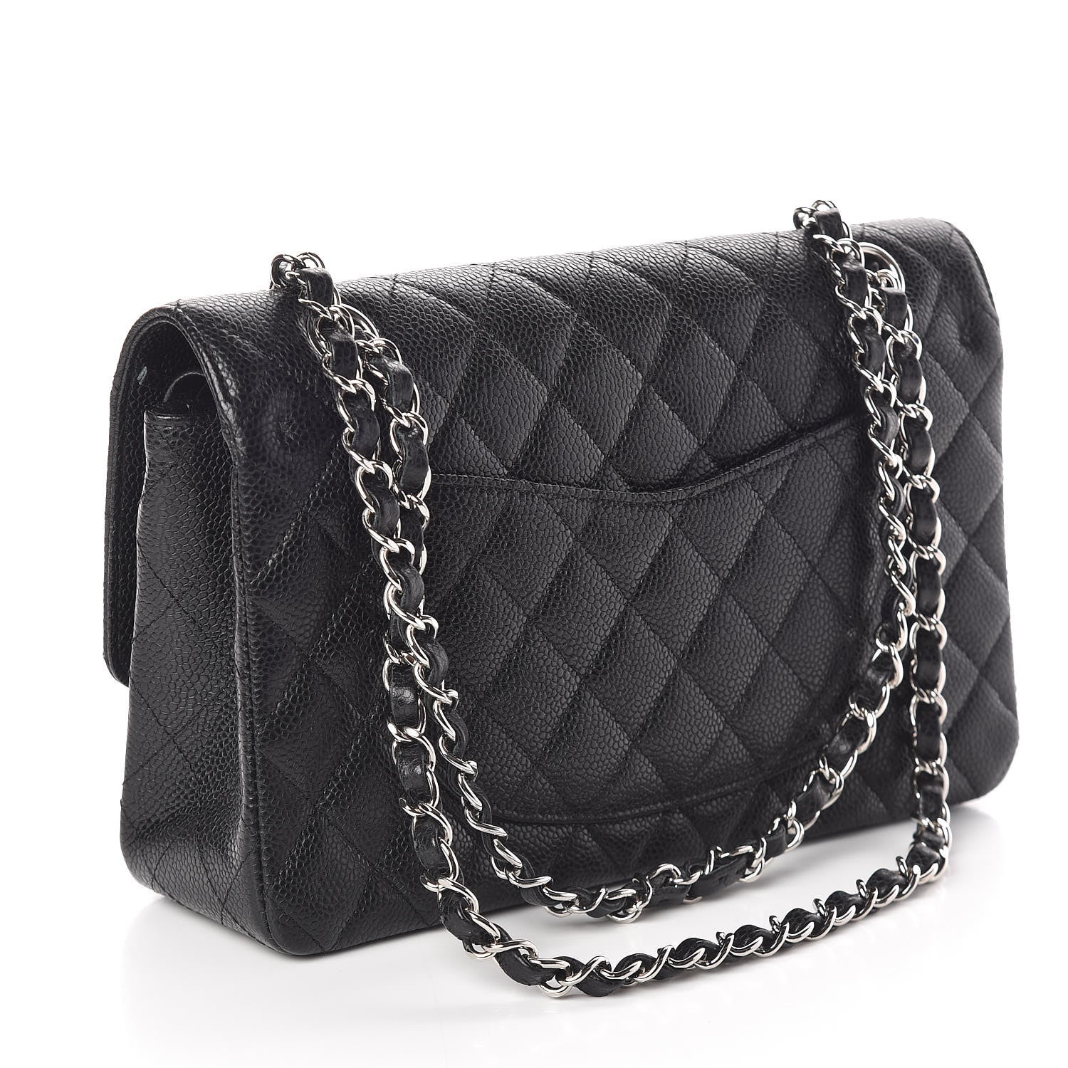 Chanel Caviar Quilted Medium Double Flap Black 3 of 11