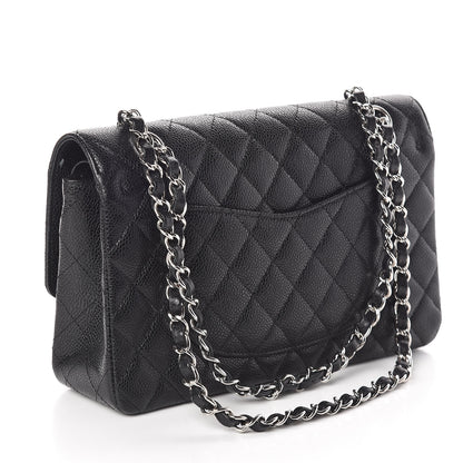 Chanel Caviar Quilted Medium Double Flap Black 3 of 11