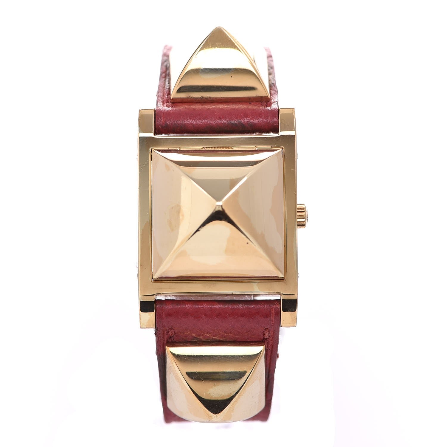 Hermes Stainless Steel Courchevel 23mm Medor Quartz Watch Rouge 1 of 10