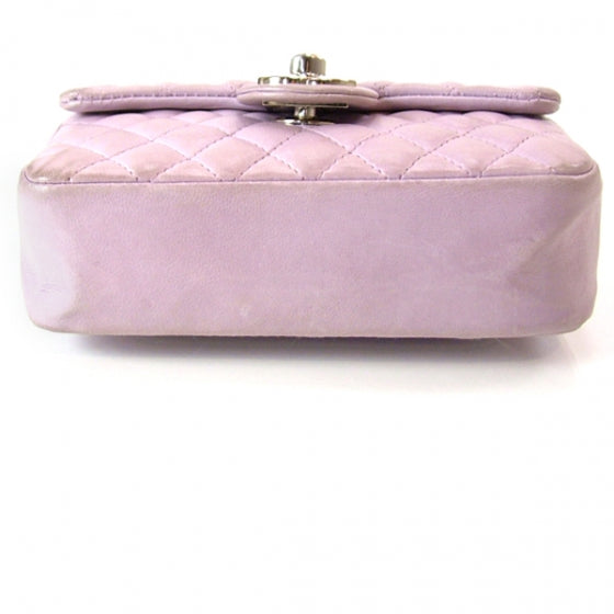 Chanel Lambskin Quilted Mini Valentine Flap Lilac 5 of 10