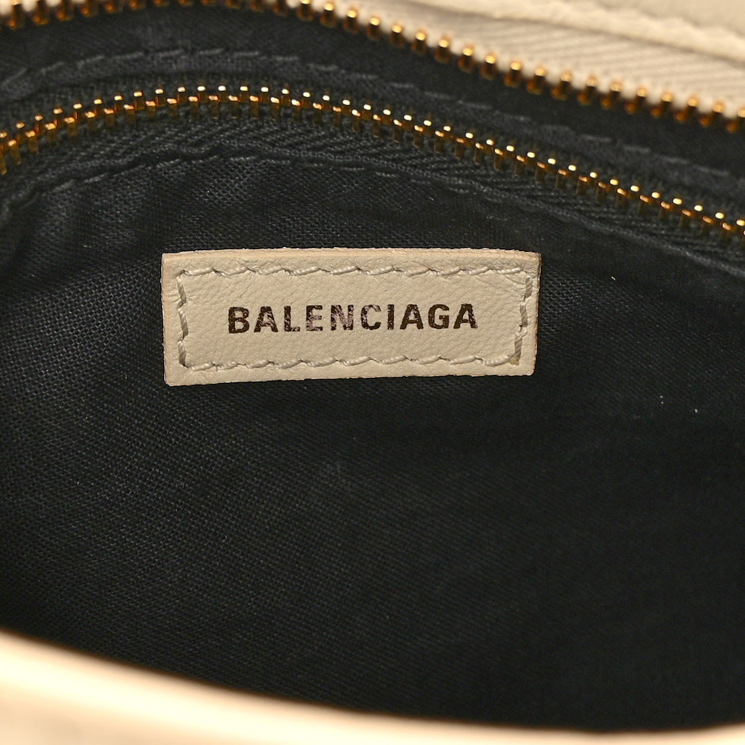 Balenciaga Shearling Nappa Gold Metallic Edge Hardware Mini City Cream 6 of 9